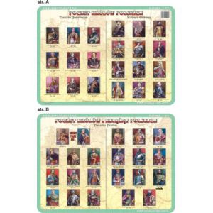 Podkładka edukacyjna Visual System Historia, Poczet Królów Polskich
